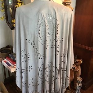 Chicos. drape with tassels faux suede 🔥